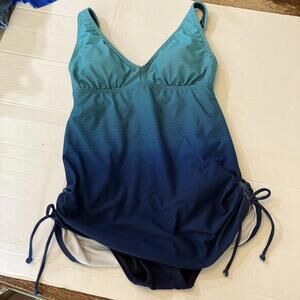 TYR One Piece Swimsuit Women's Size 6 Tankini Top Whole One Piece Adjustable